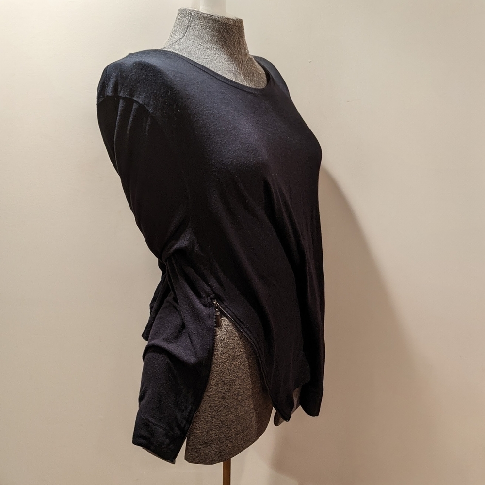 Matty M Midnight Blue Long Sleeve Cozy Top Size XXL